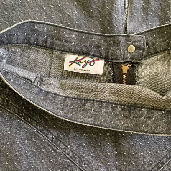 VTG Kayo of California 80s gray denim straight midi skirt. Juniors size 11. - Picture 7 of 7